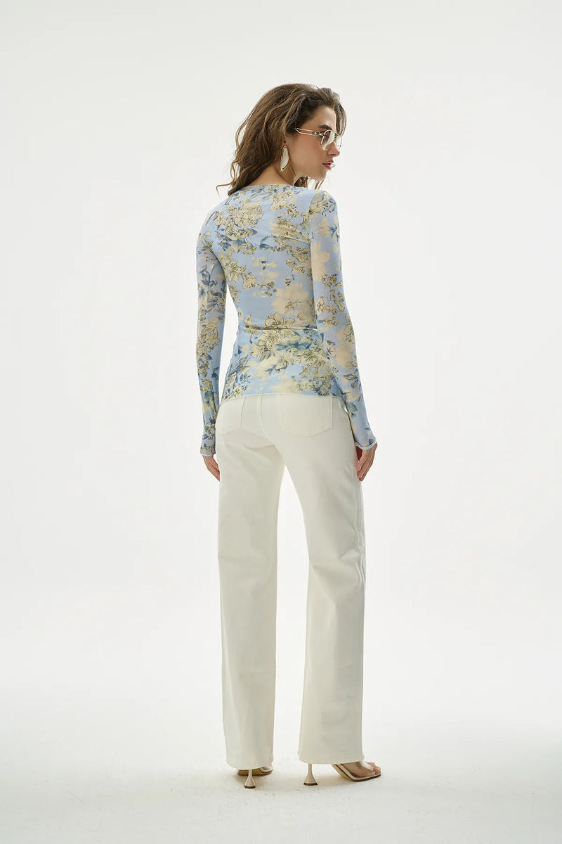 Yüksek Bel Straight Jean-zoom-