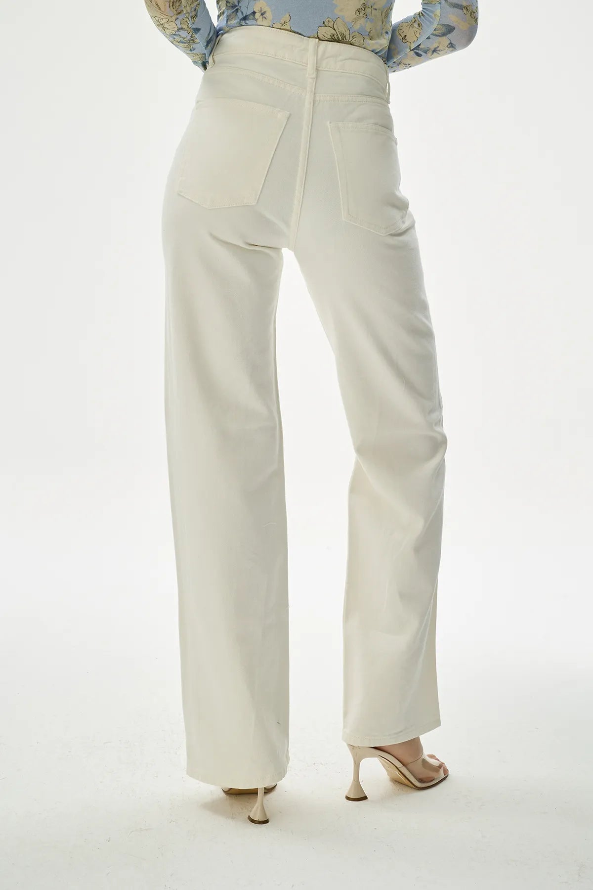 Yüksek Bel Straight Jean-5