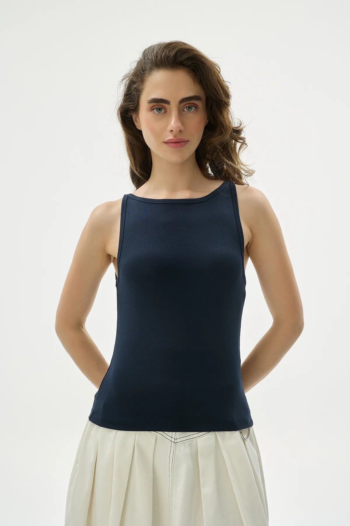 Halter Yaka Lacivert Atlet