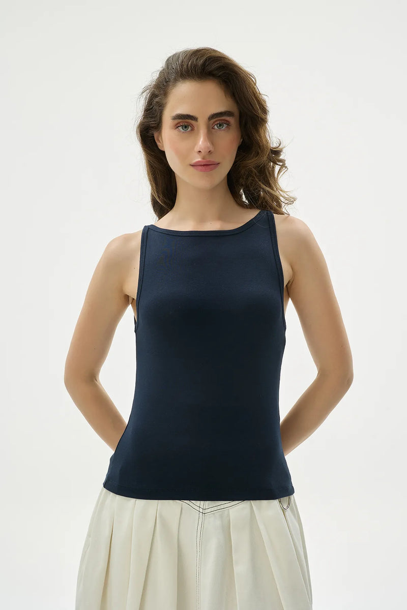 Halter Yaka Lacivert Atlet-zoom-