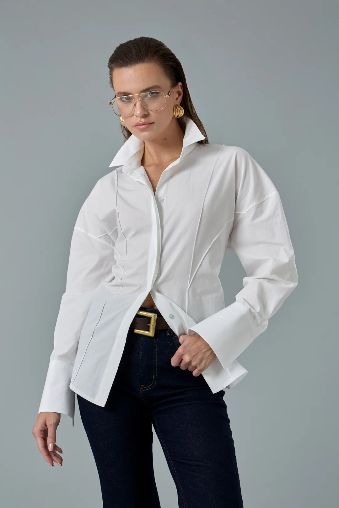 Feminen Kesim Gömlek-3