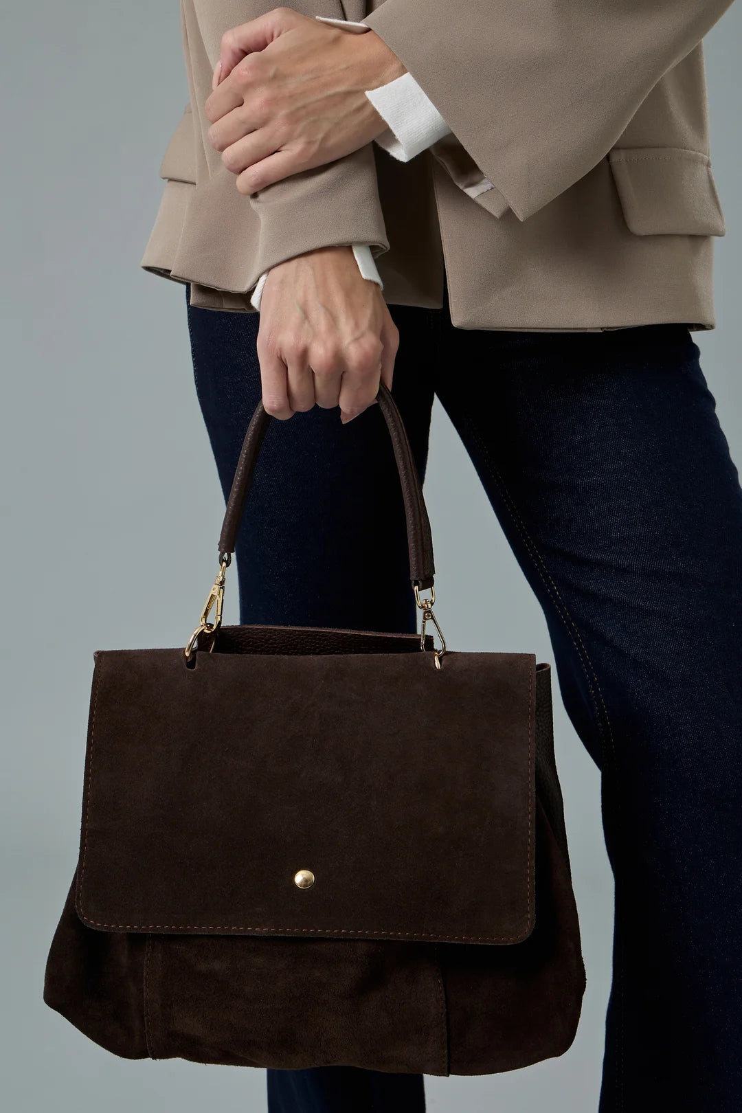 Eloiss %100 Süet Deri Çanta