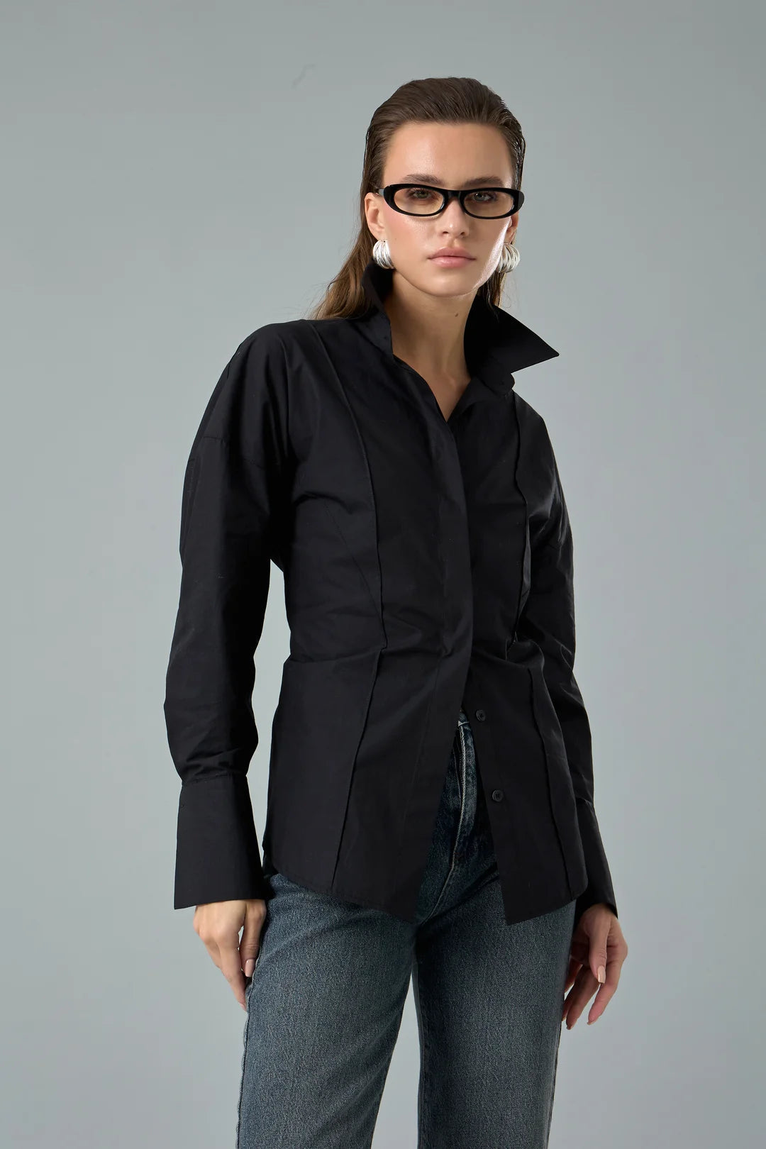 Feminen Kesim Gömlek-3