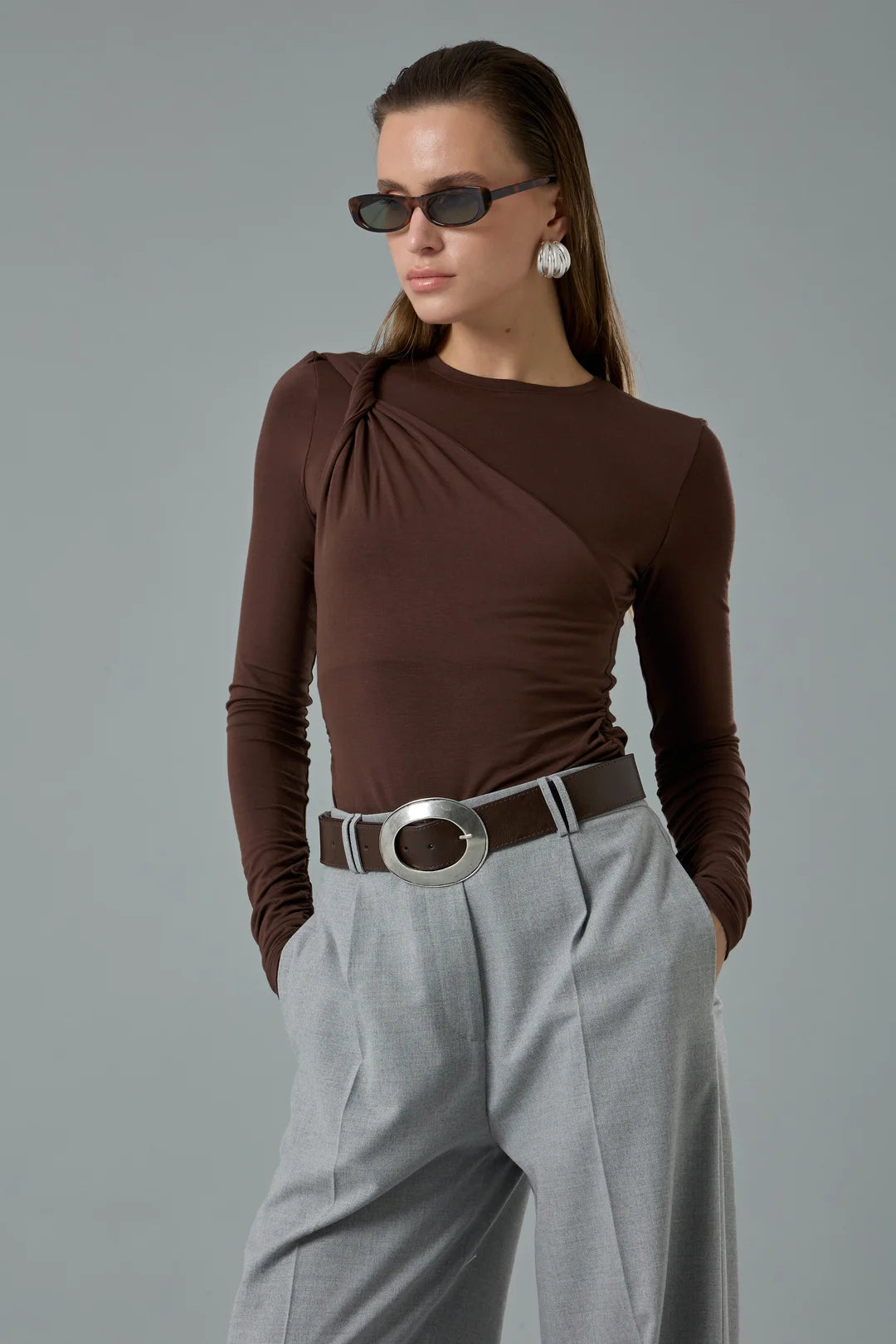 Düğüm Detaylı Bluz