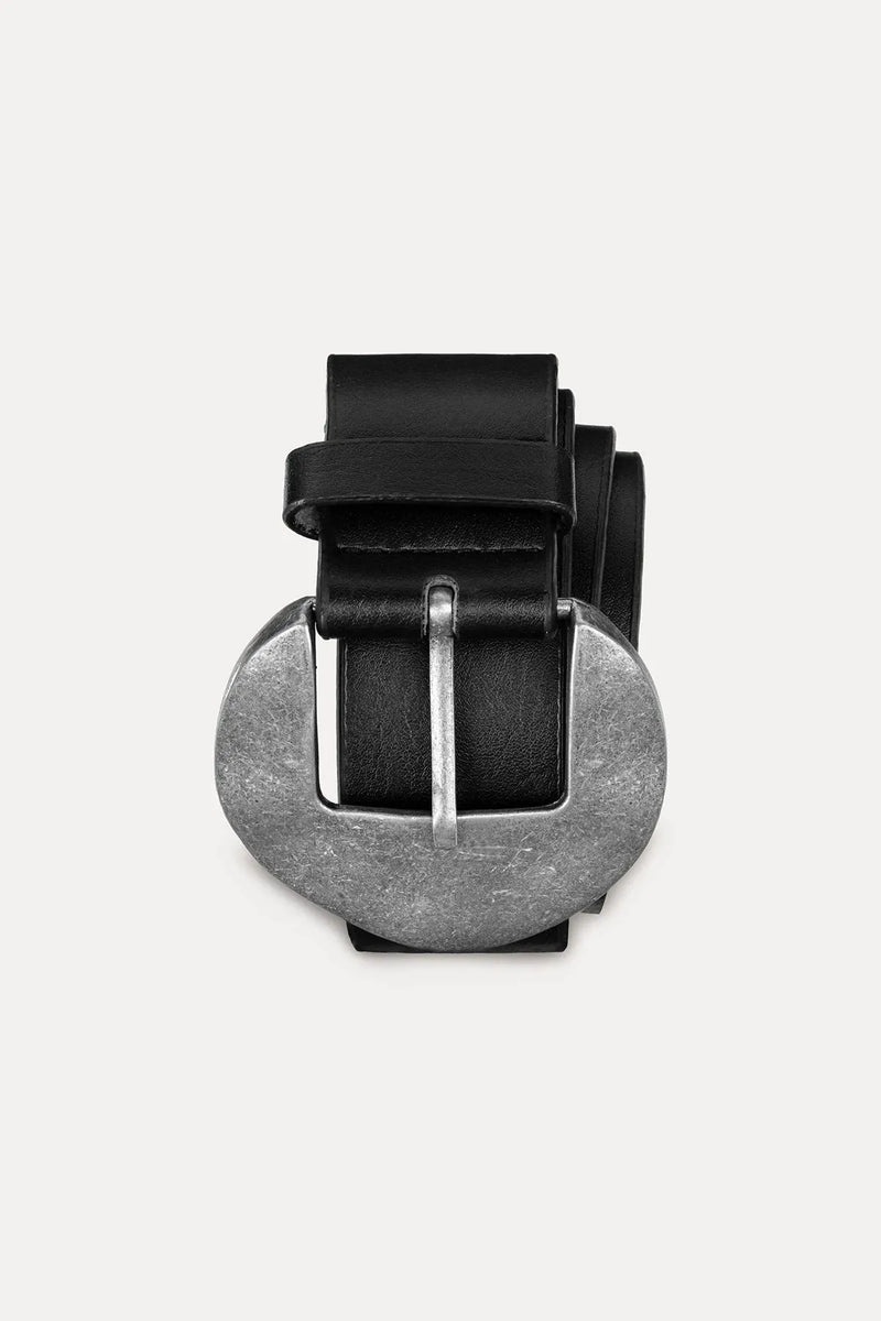 Antik Silver Tokalı Siyah Kemer-zoom-