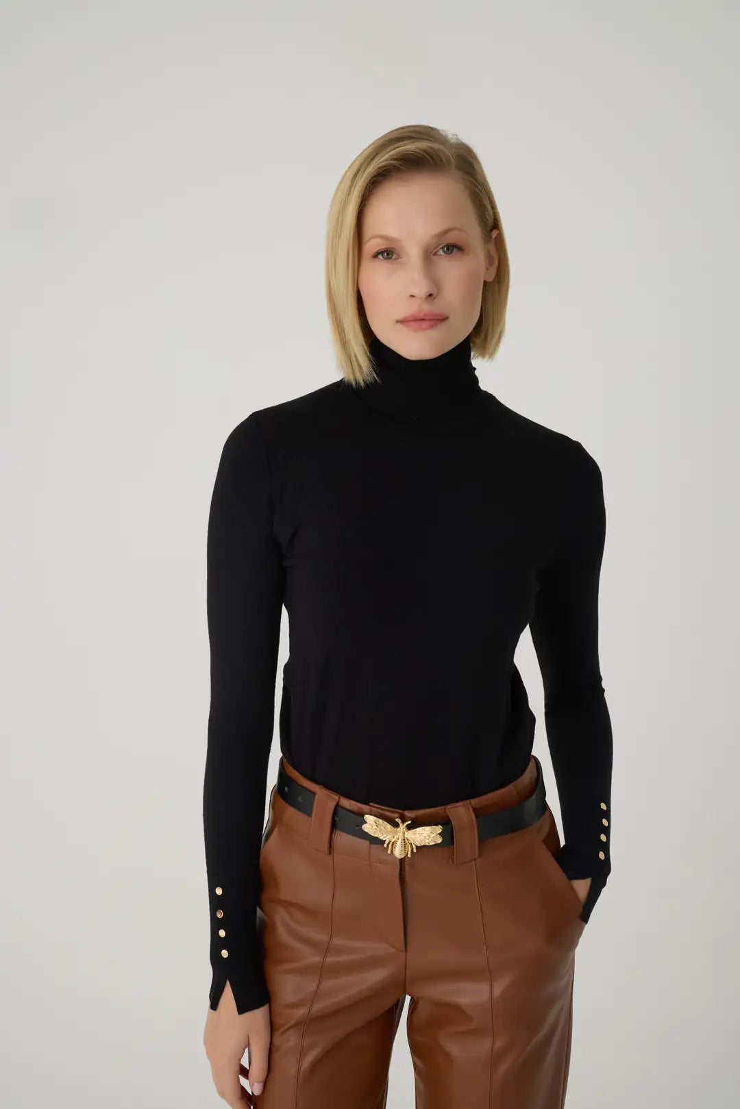 Siena Deri Pantolon Taba